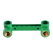 Double elbows with brass