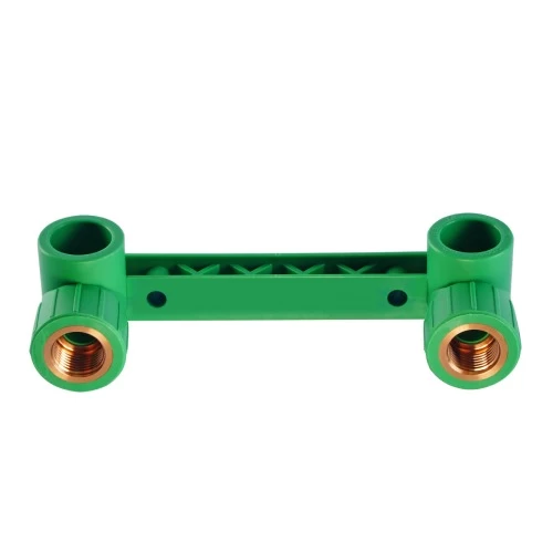Double elbows with brass